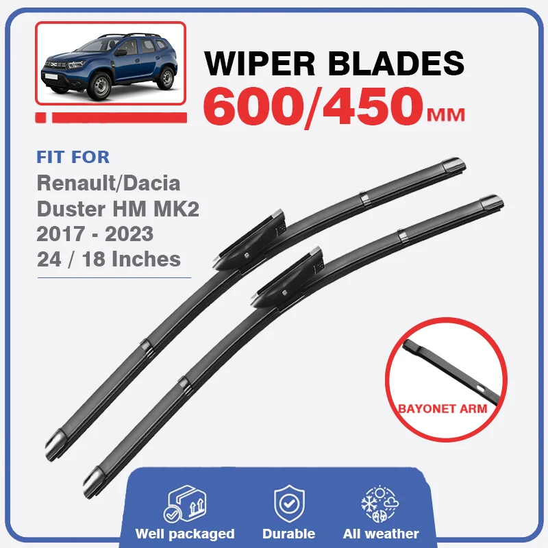 Lhd Rhd Car Front Wiper Blades For Renault Dacia Duster 2 Hm Mk2 2017 2023 Windshield Window