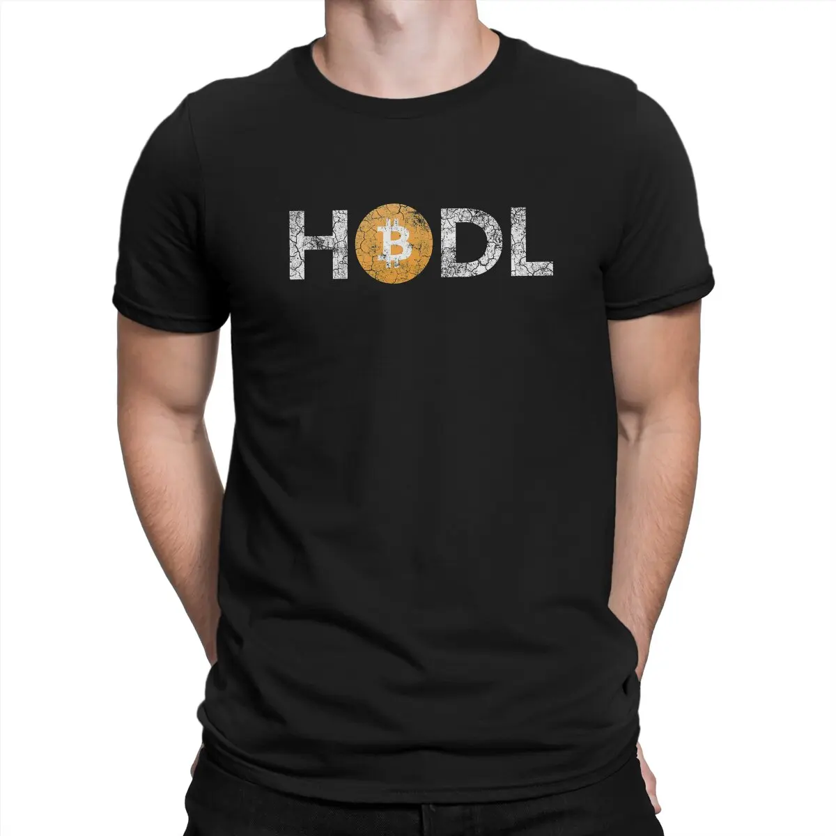 ビットコイン暗号通貨-ヴィンテージメンズトップ,ポリエステル半袖Tシャツ - AliExpress