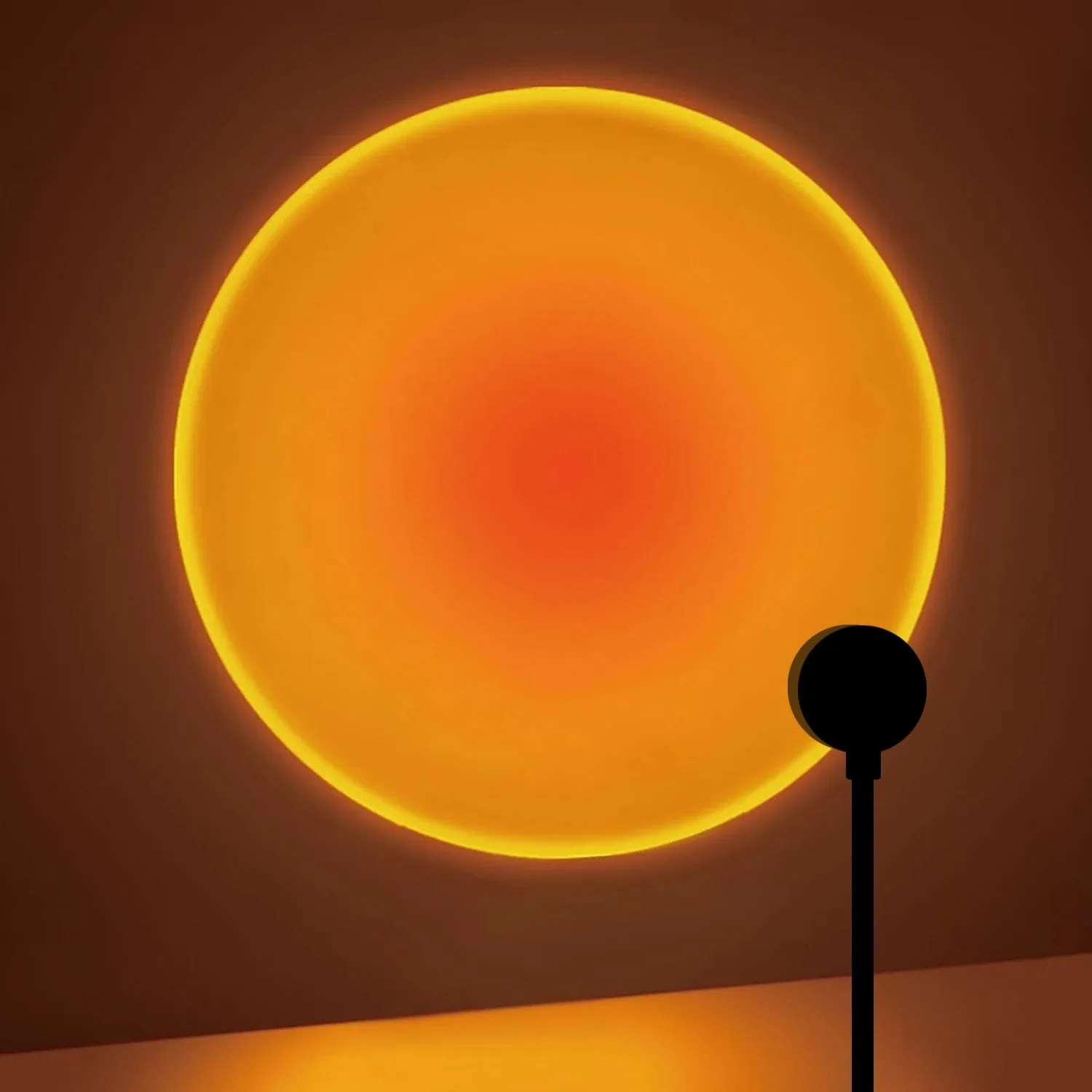 1pc USB Sunset Projection Lamp,Home Decoration Atmosphere Lamp,Multi-angle Rotatable,Suitable for home Living Room and Bedroom