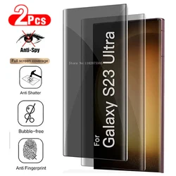 Anti - Spy Tempered Glass Privacy Screen Protector - Anti Peeping (S20)