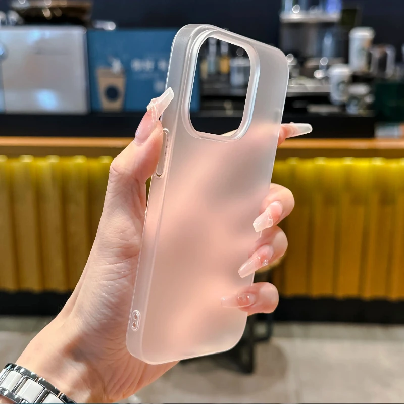 Ultra Thin Matte Translucent Shockproof Phone Case - Soft TPU Skin Back Cover