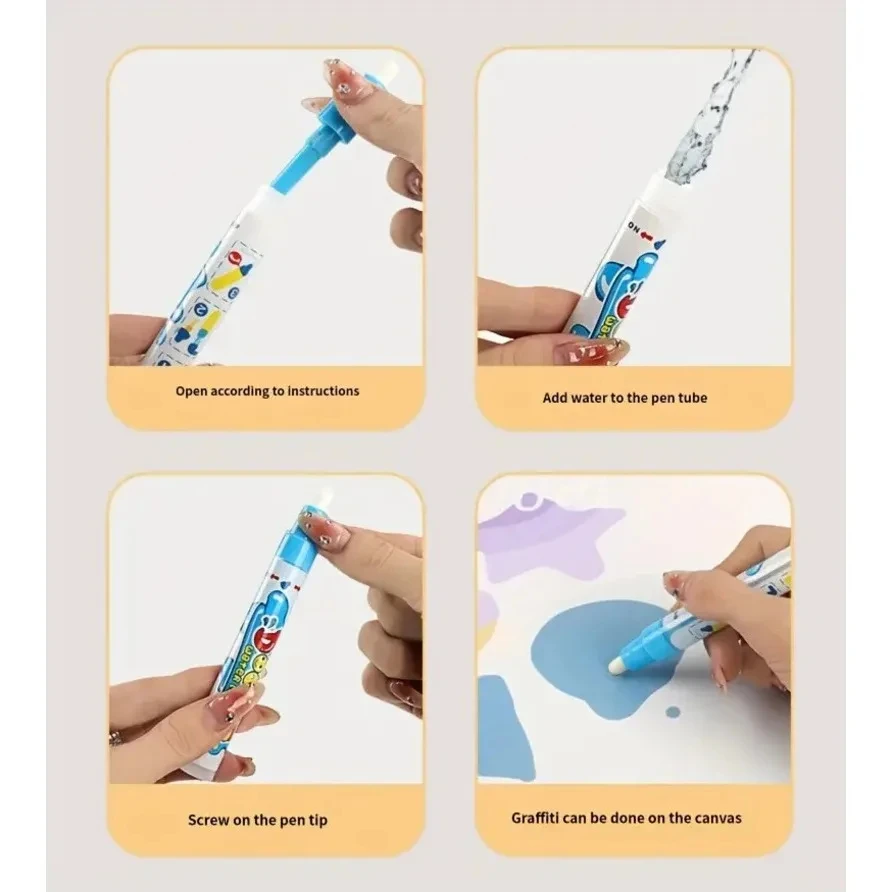 100x80cm 물 낙서 매트 매직 드로잉 낙서 매트 색칠 매트 드로잉 보드 2-7 세 소년과 소녀를위한 교육 장난감