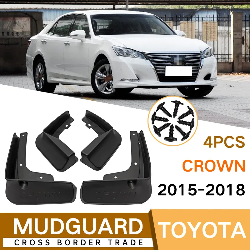 

For Toyota Crown 2015-2018 Car Molded Mud Flaps Splash Guards Mudguards Front Rear Styling Front Rear Car Accessories