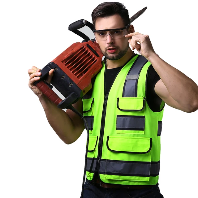 Hi Vis Multi-Pocket Safety Vest