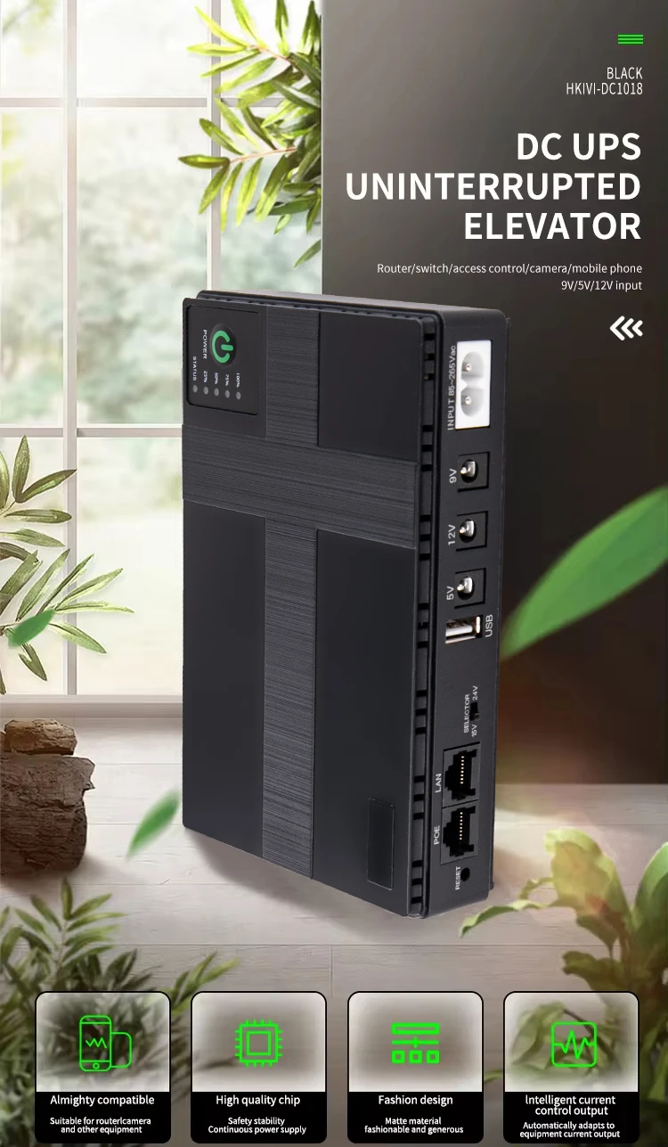 Description Picture 2 of item10400mah UPS Uninterruptible Power Supply portable Backup Battery DC 5v 9v 12v 36W Router Modem Switch Power emergency supply