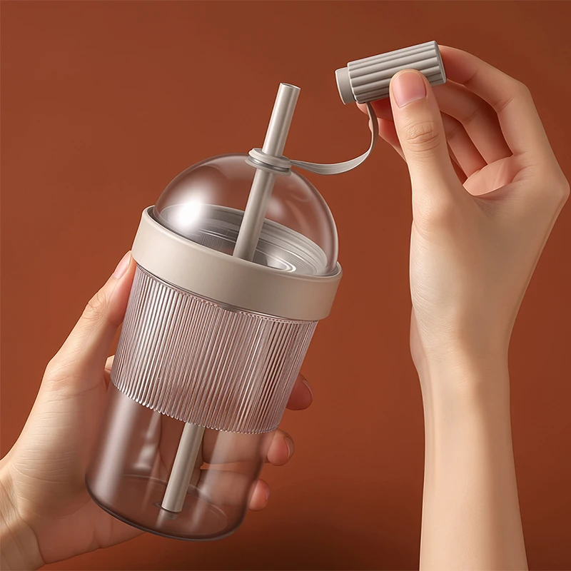 Reusable 17oz Drink Tumbler with Lids - Ideal for Travel, Home, Office, and Gym