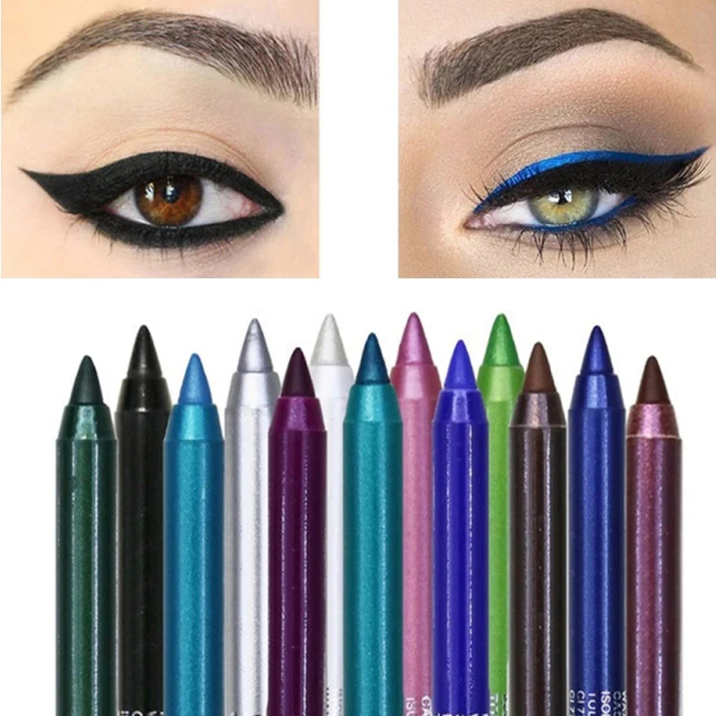 

1pc New Long Lasting Eyeliner Pencil Colourful Pigment Waterproof White Color Eye Liner Pen Makeup Eye Makeup Beauty Cosmetics