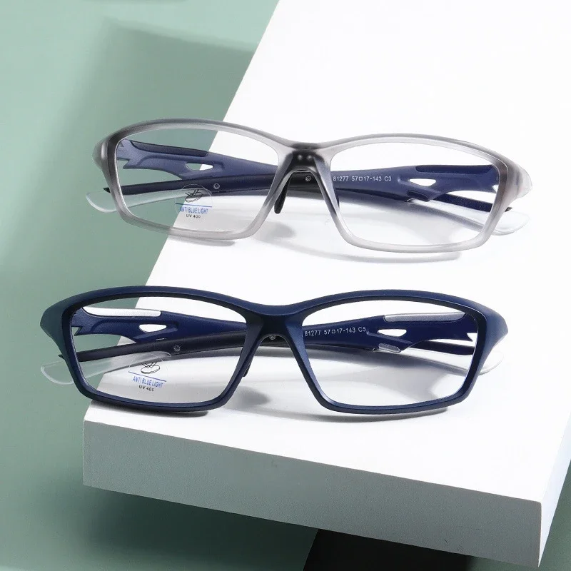 New Trendy TR90 Sports Photochromic Myopia Glasses Unisex Women Men's Square Near Sight Eyeglasses Finished Sunglasses Diopter 3