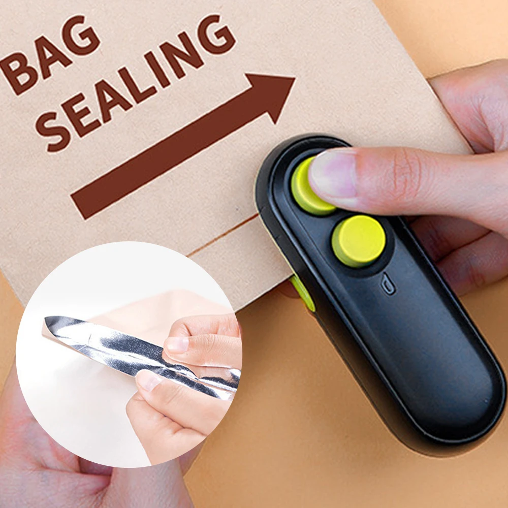 

Mini Heat Bag Sealing Machine Package Sealer Bags Thermal Plastic Food Bag Closure Portable Sealer Food Packaging Heat Sealer