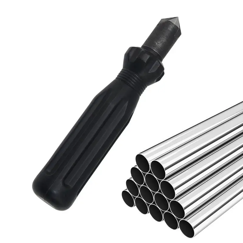 Pipe Deburring Tool Screwdriver Handle Reamer Tool Burr Removal Device Hand Reaming Accessories Trimming Cutter For Garage