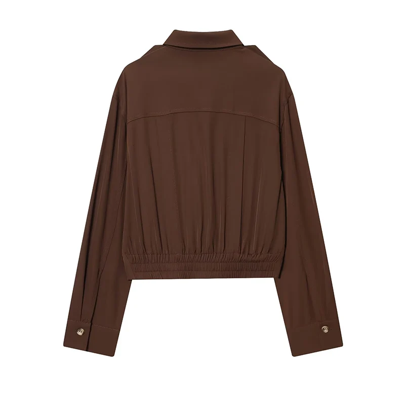 Chic Fashion Shoulder Strap Shirts for Women 2025 New Long Sleeve Women's Streetwear Casual Short Shirt And Blouse Top