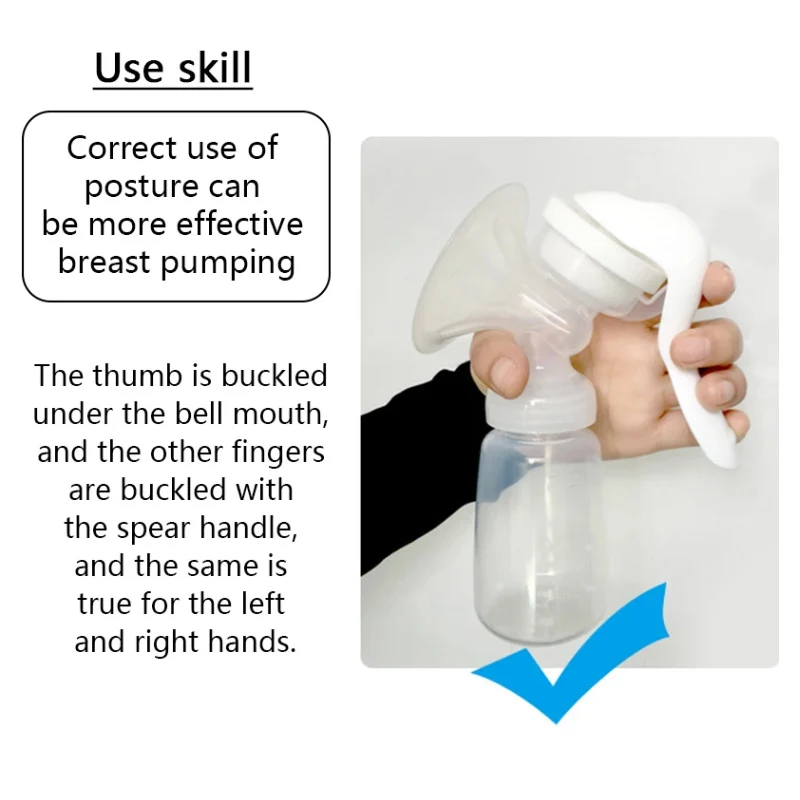 Manual Breast Pump Powerful Baby Nipple Suction Feeding Milk Bottles Breasts Pumps Bottle Sucking Hand-type Baby Breast Pump
