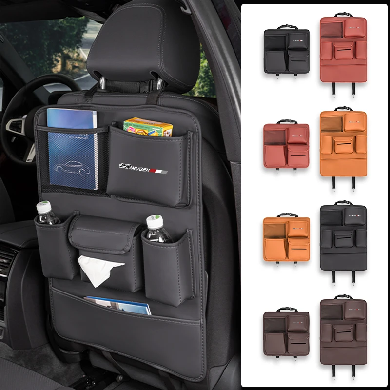

Car Seat Backrest Storage Bag Multifunctional Kick Large Capacity Organizer For Honda Mugen Civic TYPE-R Accord Fit Jazz CRV HRV