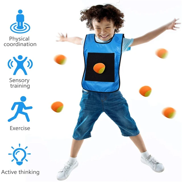 Kids toys boys jeux enfant brinquedos Outdoor Game Sticky Ball Jersey Vest Waistcoat Throwing For Children sports entertainment 5
