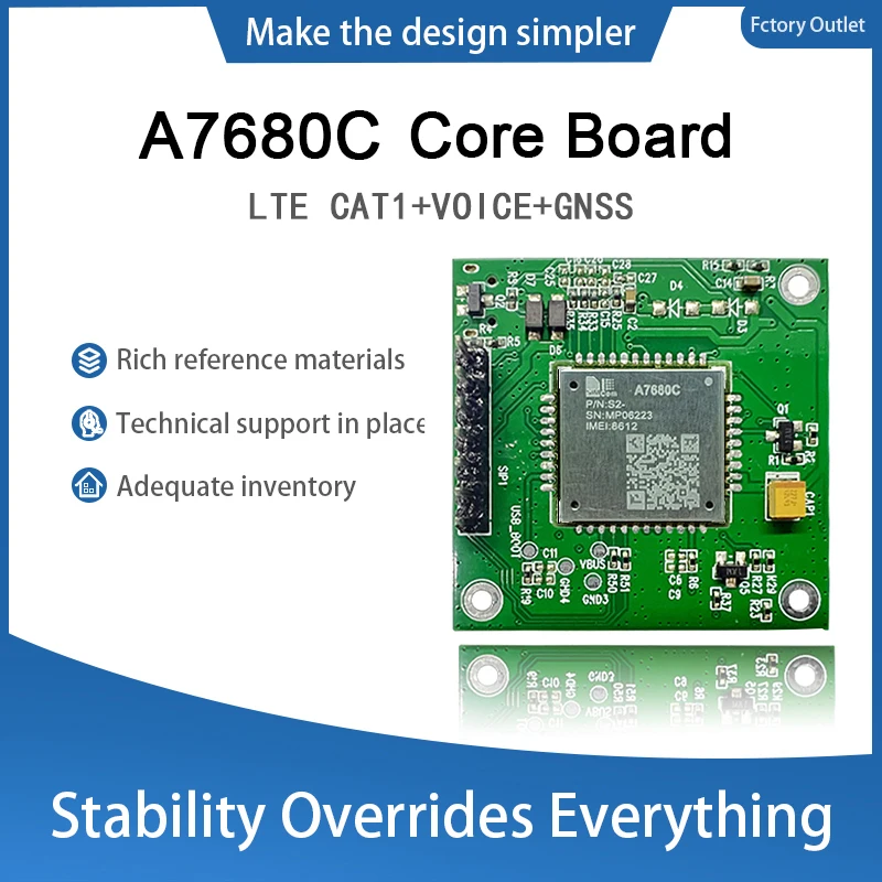 

SIMcom LTE CAT1 CoreBoard A7680C A7680C-LANS A7680C-MANS 1pcs