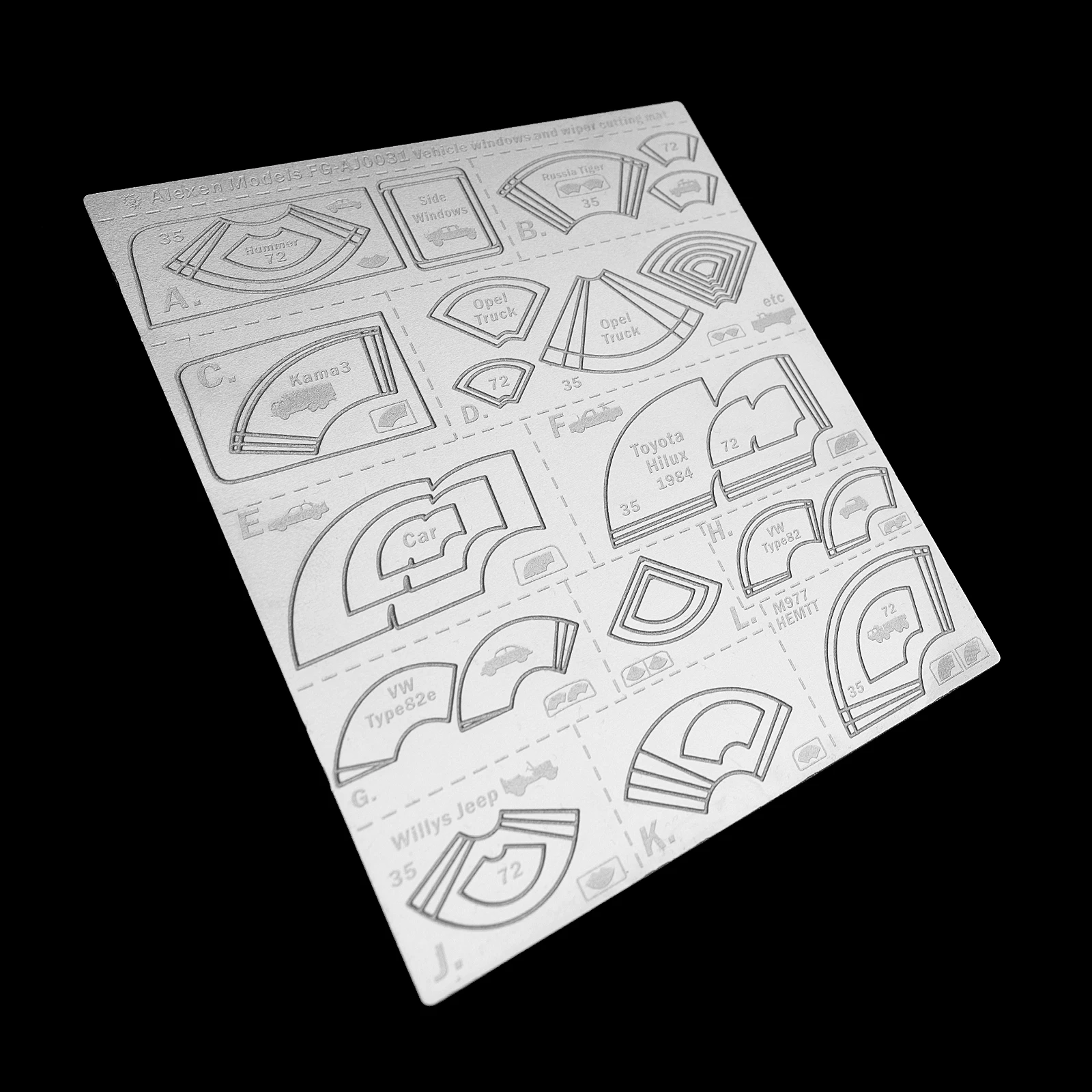 

Мудрый Металлический Коврик Для стеклоочистителя для военного танка, наборы моделей автомобилей AJ0031