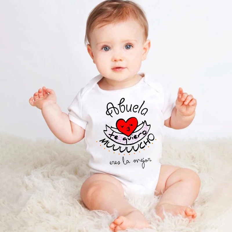 

Grandma I Love You Very Much Baby Bodysuit Infant Romper Baby Clothes Toddler Bodysuits Newbron Shower Present Girl Boy Outfits