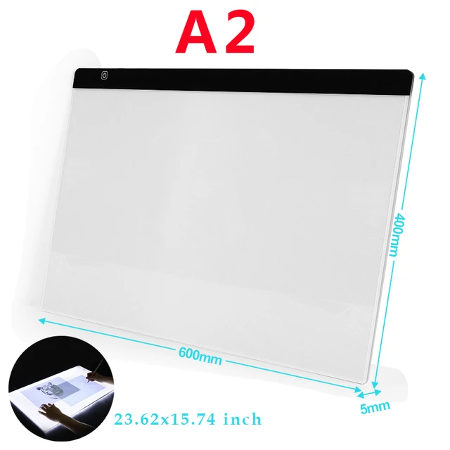 60*40cm)A2 Drawing board LED Digital Graphics Light Pad Box