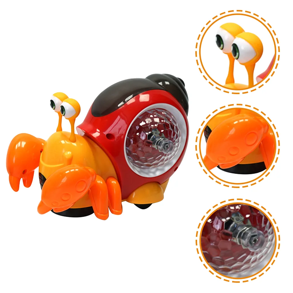 

Induction Hermit Crab Toy Baby Chargeable Toys for 6 Month Old Boy Abs 0-6 Months Crawling