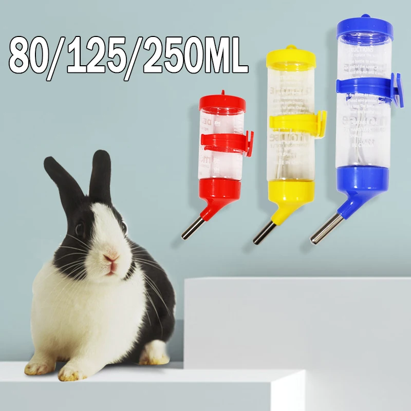 Plastic Hamster Drinking Fountain Suspended LeakProof Roll Beads Pet