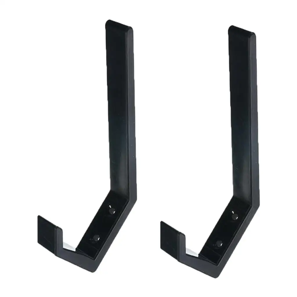 1Pairs Helmet Holder Hook Wall Mount Coat Hook Jacket Storage Rack , Type2 Black