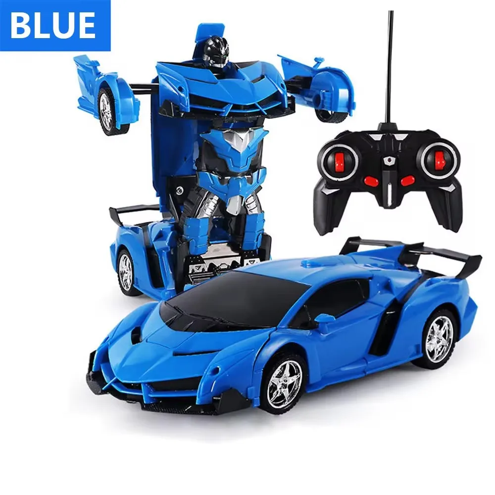 RC Car Transformation Robots Sports Vehicle Model Drift Car Toys Cool Deformation Car Christmas Birthday Gifts for Boys Girls 6