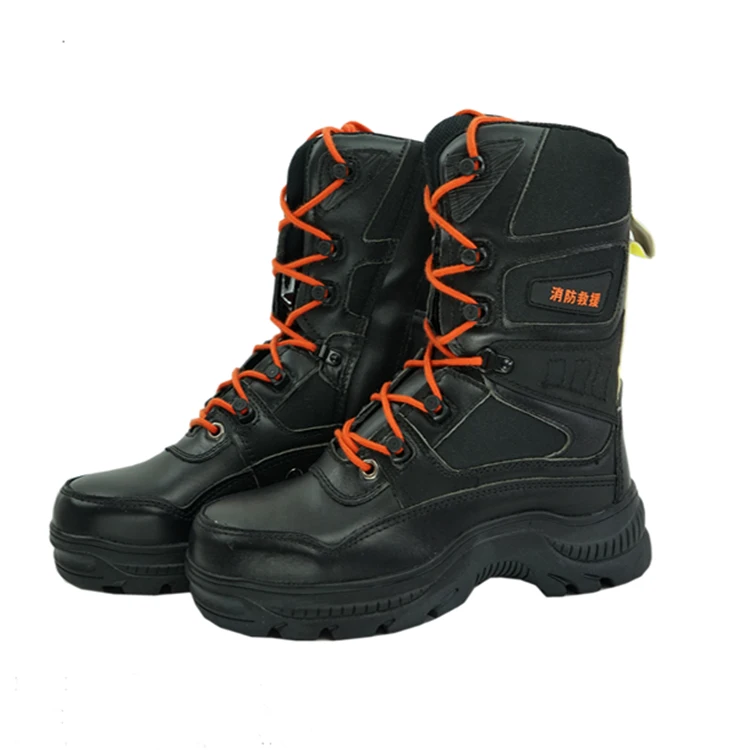 Flame Retardant Anti- Puncture Fireman Rescue Safety Protective Boots