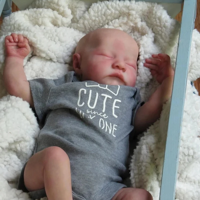 Poupée Reborn Réaliste TEO – Bébé Endormi En Vinyle – KAYA Fait Main