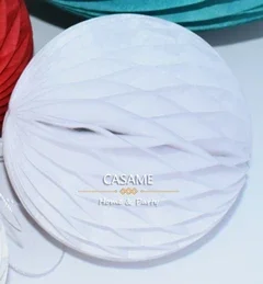 thumbnail image 1 of 1Pcs 4/6/8inch Chinese Round Hanging Paper Honeycomb Flowers Balls Crafts Party Wedding Home DIY Decoration Paper Lantern Pompom, 1 of 5