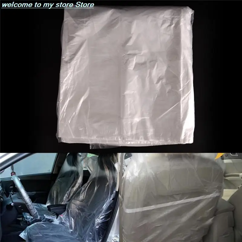 Car Vehicle Disposable Plastic Seat Vehicle Maintenance Beauty Pe