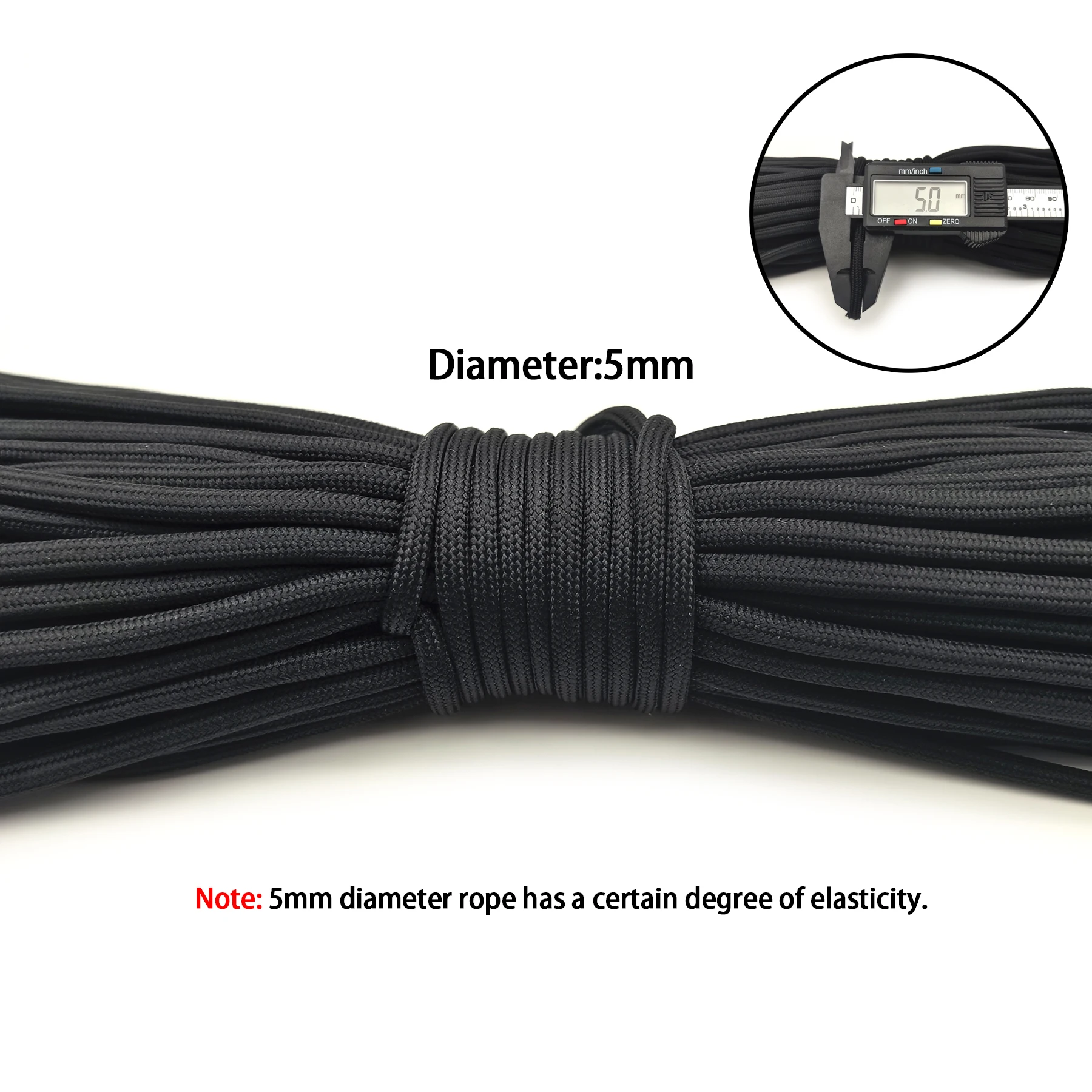 1/2/3/4/5/6mm 직경 파라코드, 낙하산 줄, 등산 캠핑 하이킹용 아웃도어 장비, DIY 팔찌, 쥬얼리 제작, 랜야드