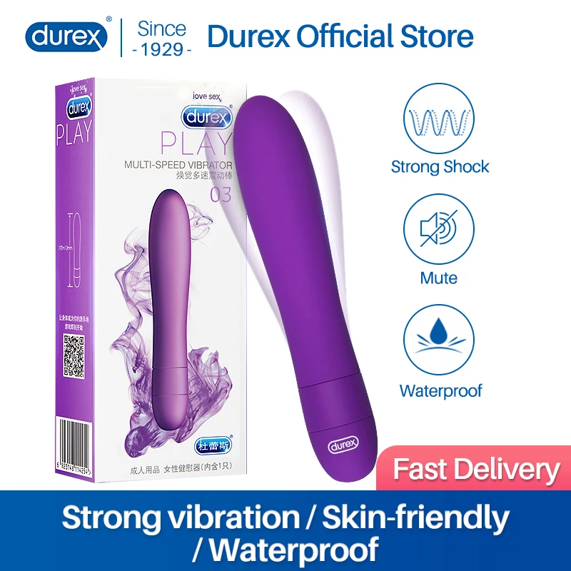 Durex Play Multi Speed Vibrator for Women G Spot Clitoris Sex Toys for Female Vagina Strong Stimulation Adult Intimate Goods