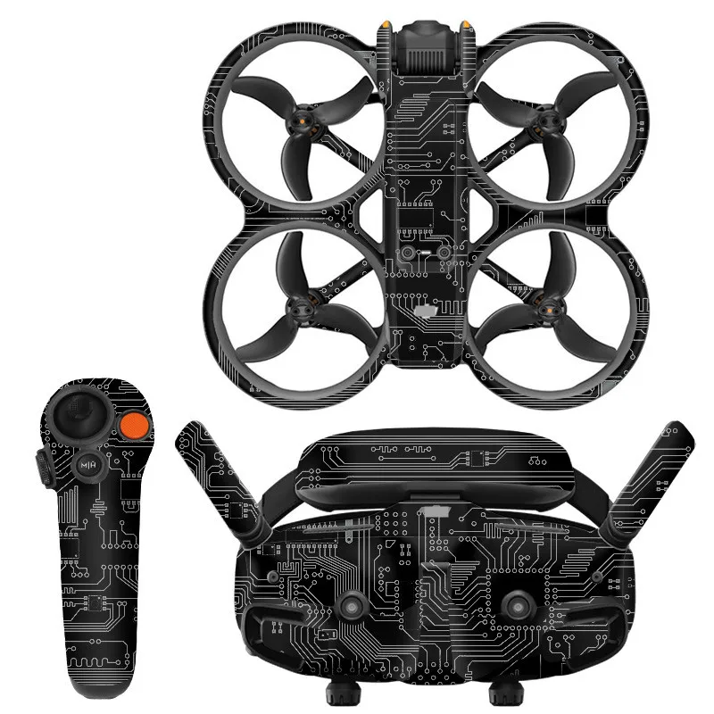 Suitable for DJI Avata 2 Cool Stickers Avata 2 crossing machine GOGGLES 3 glasses sticker set