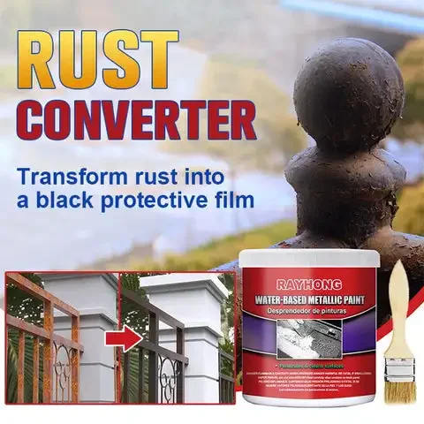 100ML Rust Converter Water-Based for Car Anti-Rust Chassis Primer Iron Metal Surface Clean Repair Protect Rust Remover Deruster