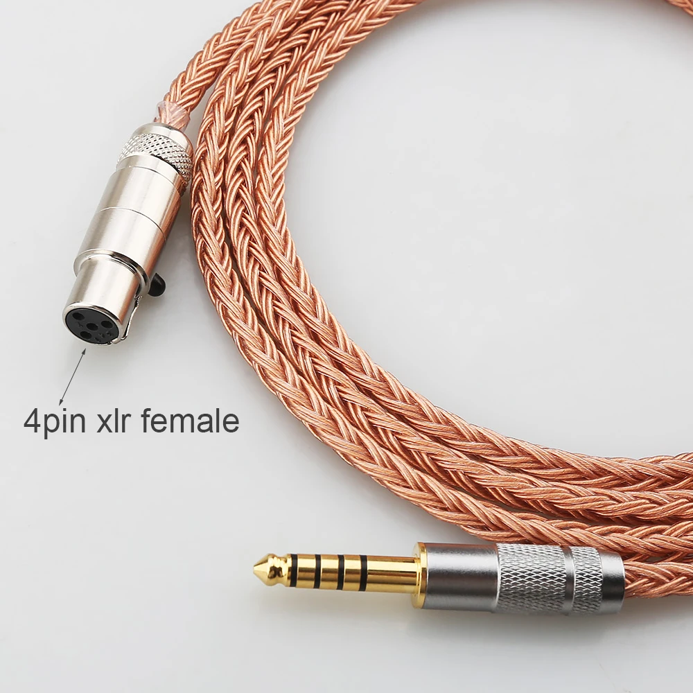 XLR/2.5/3.5/4.4mm to mini 4Pin XLR Headphone Cable for SENNHEISER HD490 Pro AKG K712 Beyerdynamic DT700 DT900 Prox DT1770 DT1990