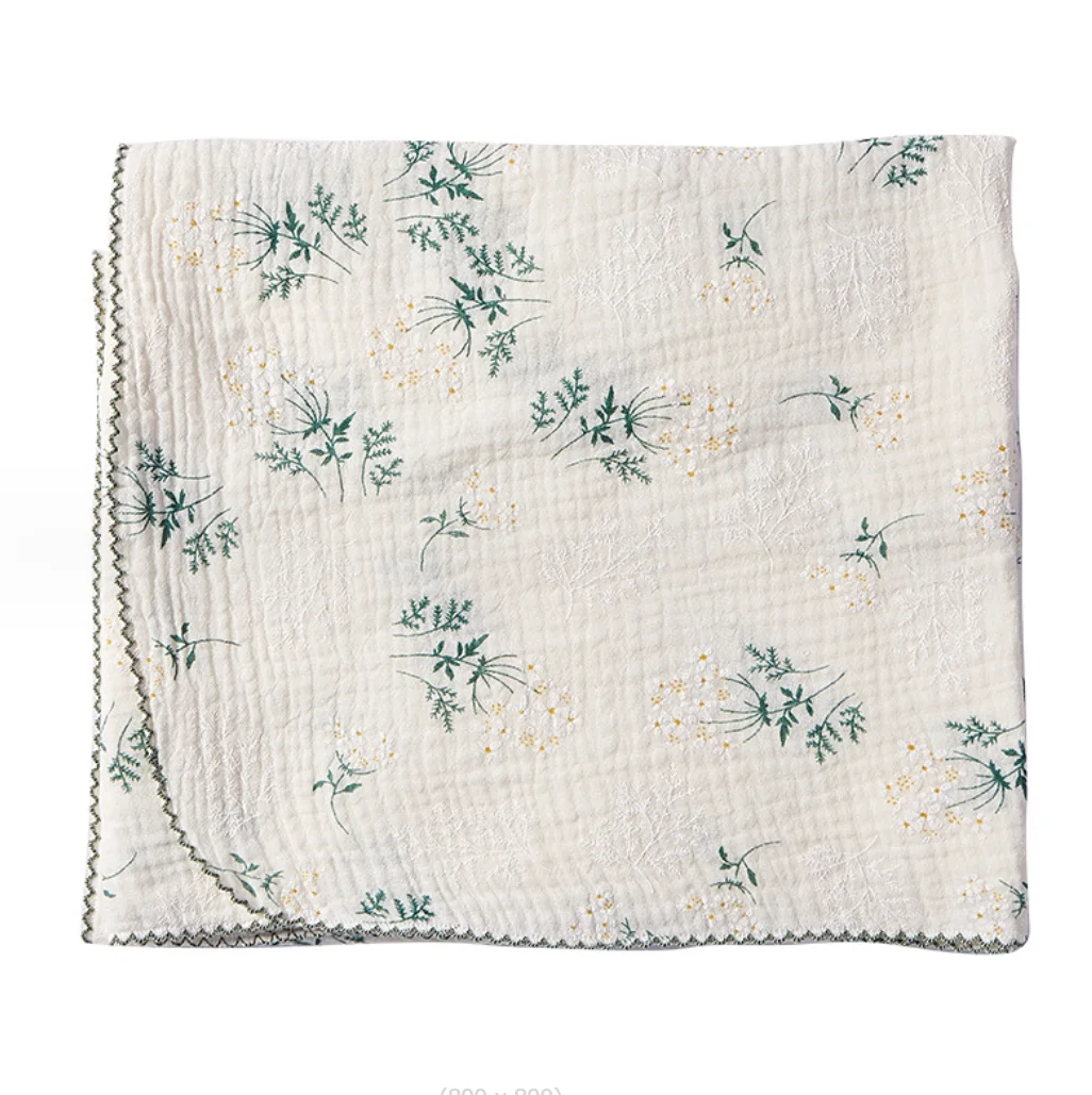 Cotton Muslin Blanket Cotton Blanket Swaddle Blanket Cotton Swaddle Cotton Gauze Blanket Newborn Baby Blanket Boys Girls Muslin Swaddle Wrap Receiving Blankets Floral Soft Toddler Infant Swaddles Baby Essentials