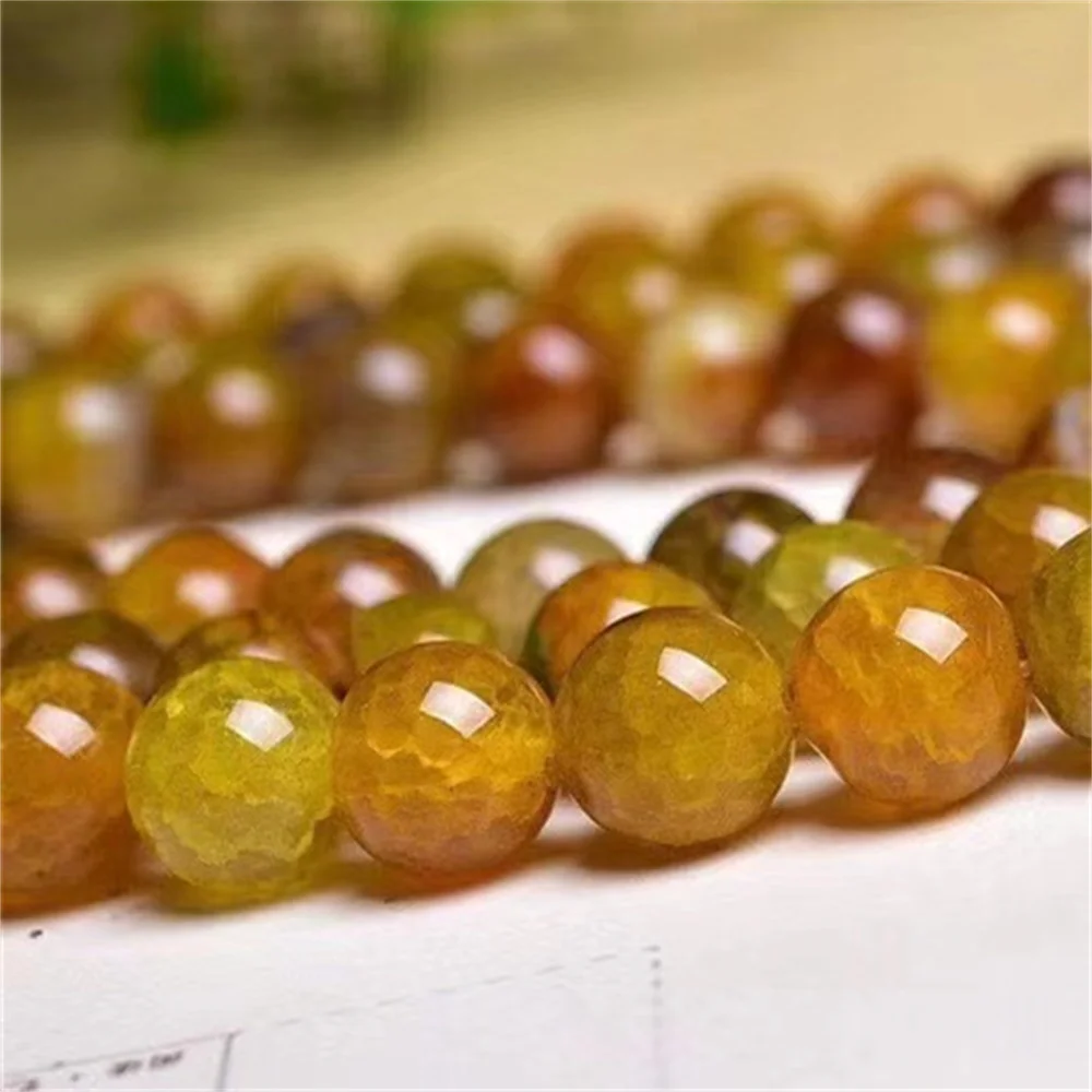 

Natural Stone Brown Fish Scale Pattern Agate Round Beads for Jewelry Making DIY Charm Women Necklace Bracelet Energy 4-12mm Onyx