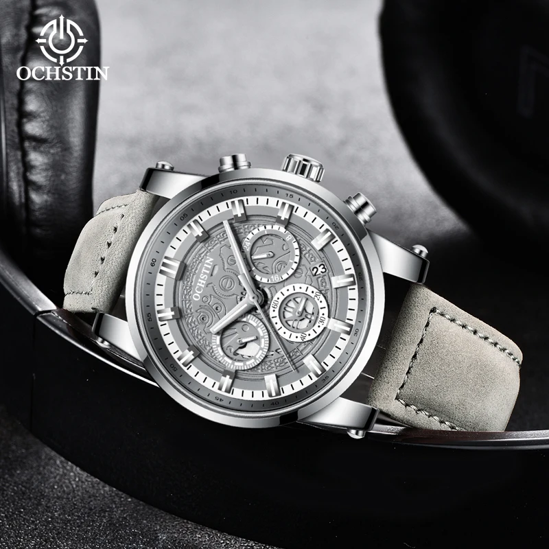 OCHSTI Multi functional Quartz Movement Waterproof Leisure Simple Watch New 2024 Pilot Series Watch Men's Quartz Watch