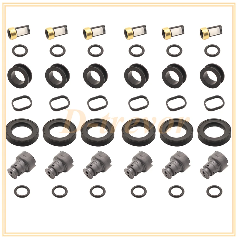 Fuel Injector Seal O-Ring Kit Seals Filters for Lexus GS430 LS430 LS430 4.3L Engine 2002-2007 23250-50030 injector repair kits fuel injector micro filter rubber orings
