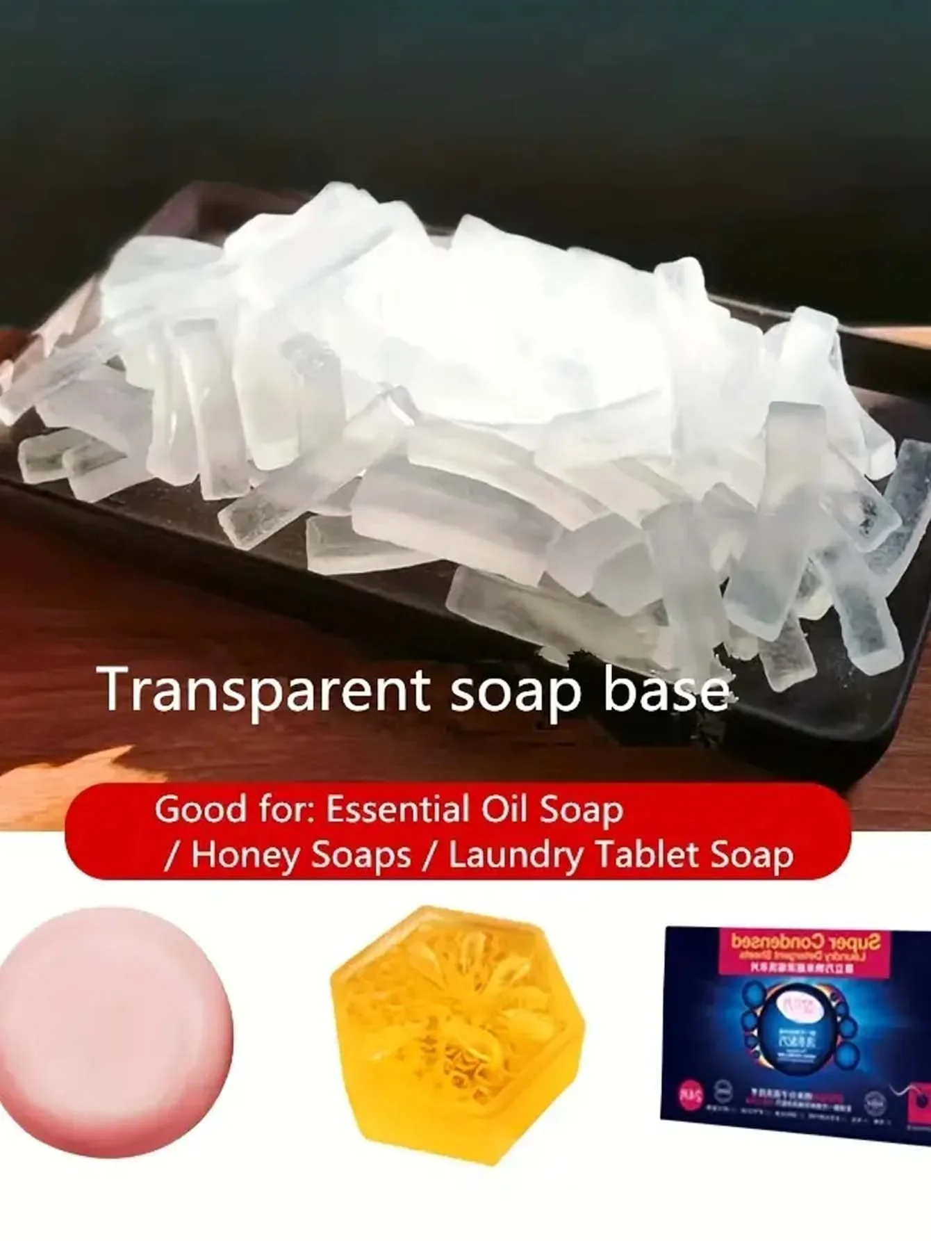 DIY Base Soap 1 Bag of Clear Soap Making Base Craft Kit Natura Hand Bar Bar for Diy Organic