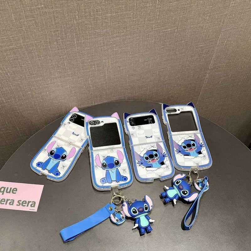 3D Cute Cartoon Disney Stitch Phone Case For Samsung Galaxy Z