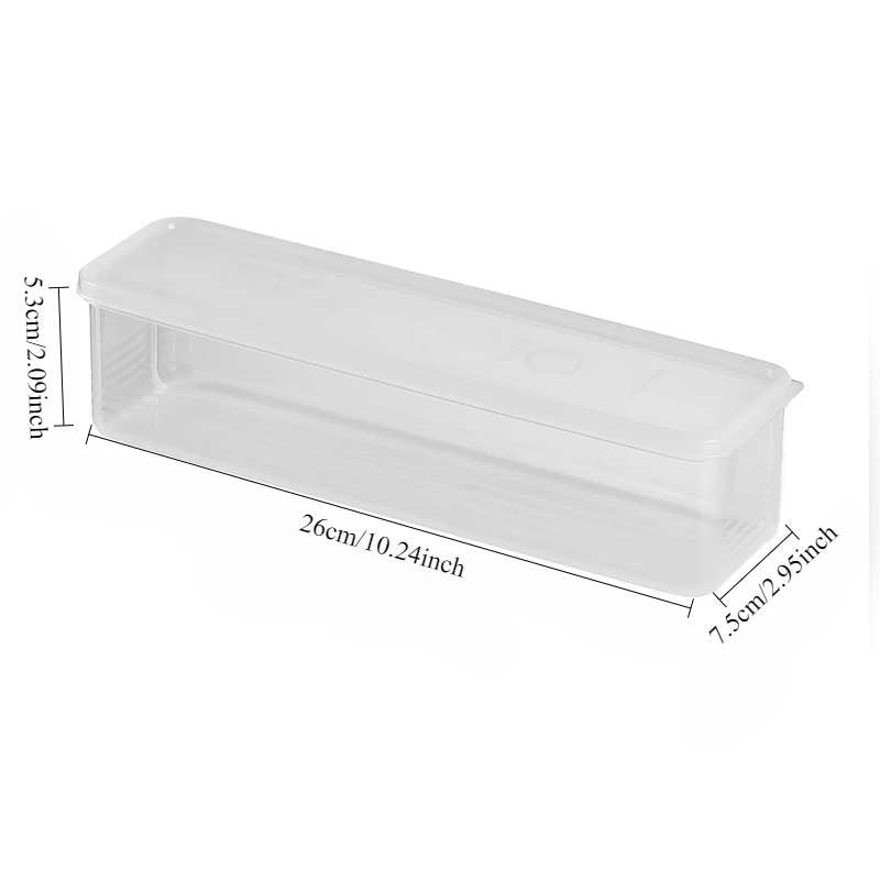 4pcs Refrigerator fresh-keeping box, food grade scallions, cilantro, coriander, whole ginger, garlic, noodles, eggs storage box 5