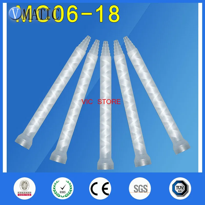 Free Shipping Industry Use Resin Static Mixer MC06-18 Mixing Nozzles