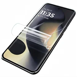 High Sensitive Hydrogel Film, Transparent Soft TPU Screen Protector, Self - Healing, Ultra - Thin, 2 - Pack for Motorola Edge (2026) (Transparent)