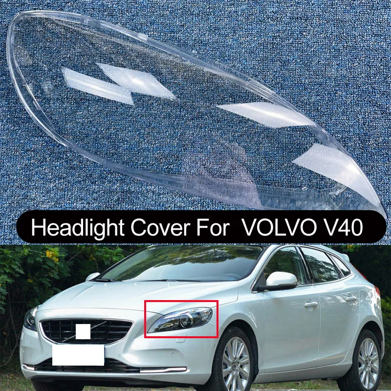 Headlight Cover For Volvo V40 2013 2014 2015 2016 2018 2019 Car