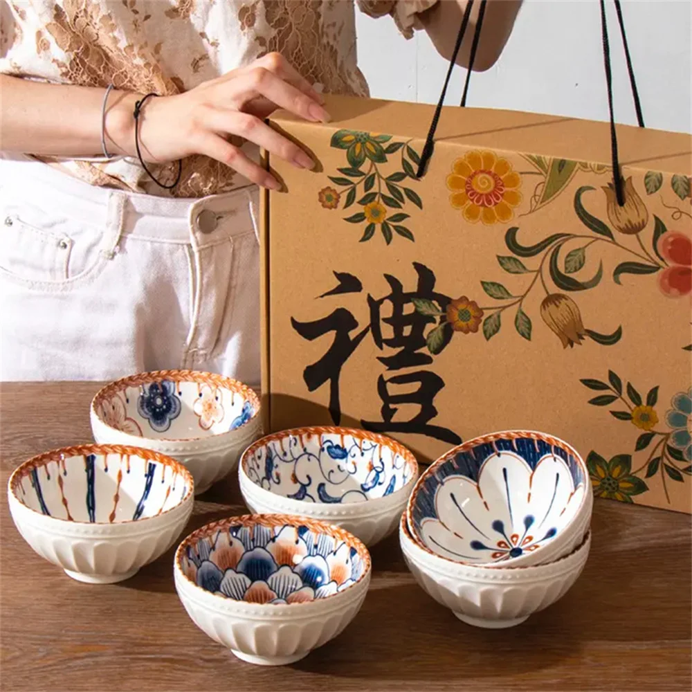 Ceramic Japanese Style Tableware Set - Luxury Baby Adult Dish Cute Feeding Bowls Gift Idea