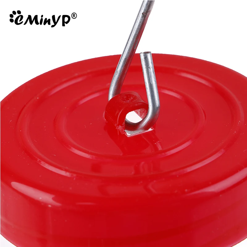 Plastic Hummingbird Feeder For Outdoor 480ML Wild Bird Feeder 3 Feeding Ports Iron Hook Hanging for Garden Tree Yard Outside