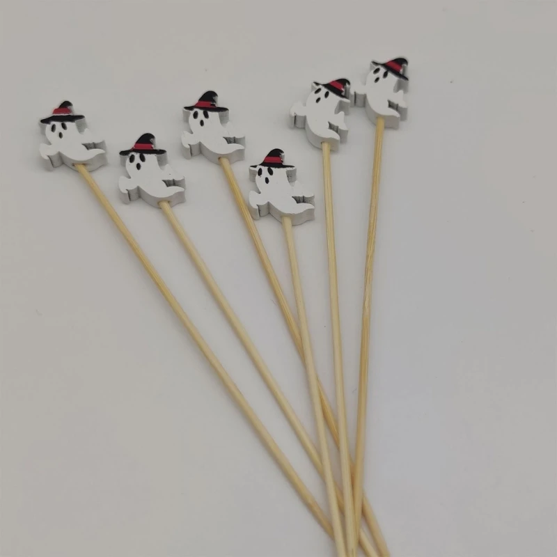 

100 Pcs Bat Pumpkin Cocktail Sticks Toothpicks with Decoration Cocktail Picks for Themed Party