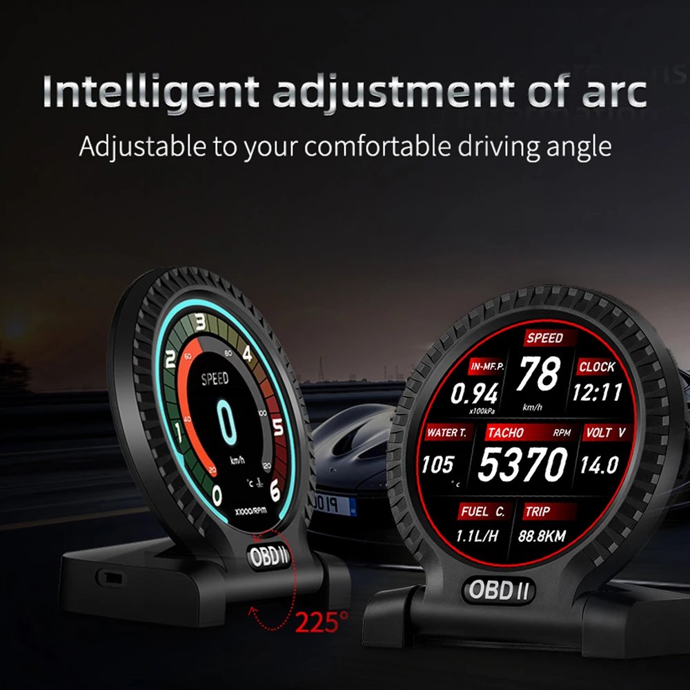 KWHUD HUD OBD2 ÷ ڵ ӵ, RPM  µ 跮 , ȥ ú  ڵ Ƽ CRV 2008-2024 ָ