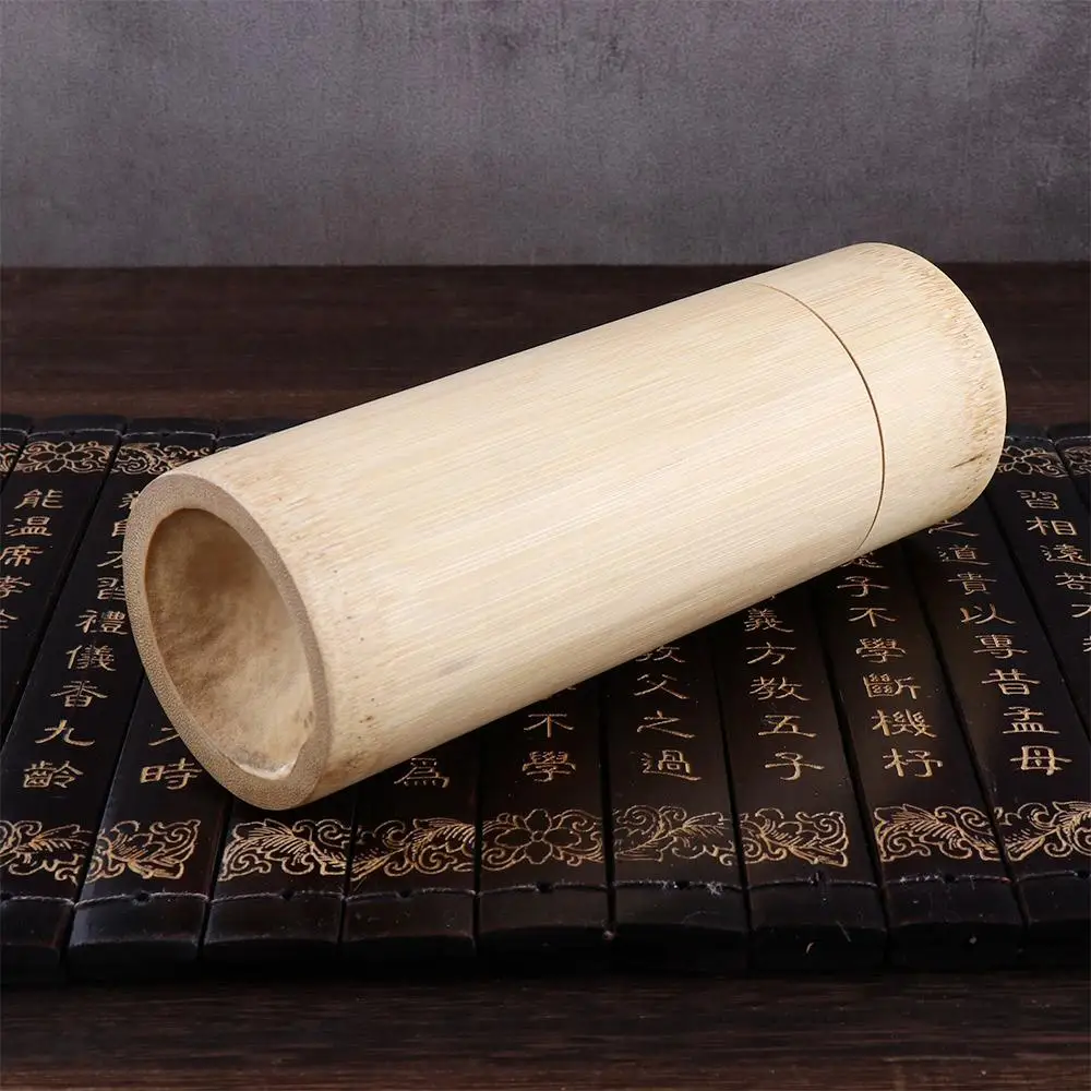 Eco-friendly Portable Bamboo Handmade Holder Lid Container Tea Canister Storage Box Organizer mini storage boxes